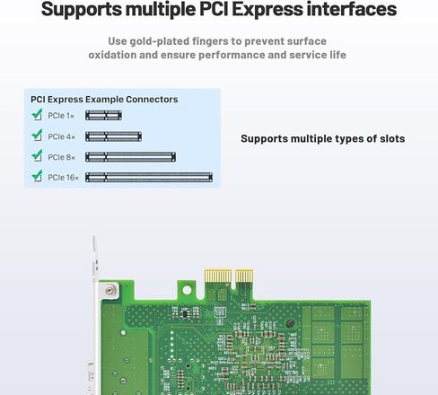 بطاقة شبكة ألياف بصرية بمنفذ SFP فردي سعة 1.25 جيجا بايت مع شريحة Broadcom BCM5708، وبطاقة واجهة شبكة ألياف ضوئية أحادية المنفذ PCIE X1 تدعم Windows Server/Linux/Vmware in Kuwait