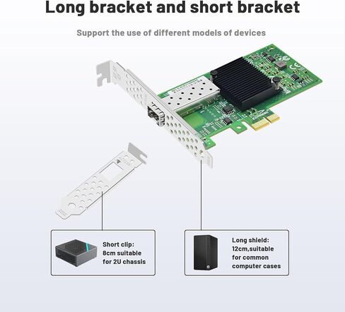 بطاقة شبكة ألياف بصرية بمنفذ SFP فردي سعة 1.25 جيجا بايت مع شريحة Broadcom BCM5708، وبطاقة واجهة شبكة ألياف ضوئية أحادية المنفذ PCIE X1 تدعم Windows Server/Linux/Vmware in Kuwait