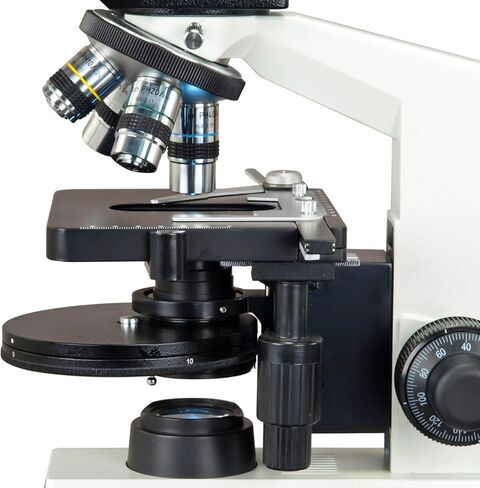 OMAX 40X-2500X 5MP USB3 Plan Phase Contrast Trinocular LED Lab Microscope with Turret Phase Disk in Saudi Arabia