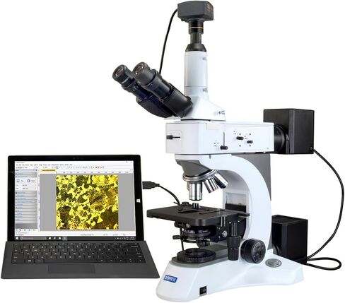 OMAX 40X-1500X USB3 5MP Digital Trinocular Metallurgical Infinity Polarizing Darkfield Microscope in Saudi Arabia