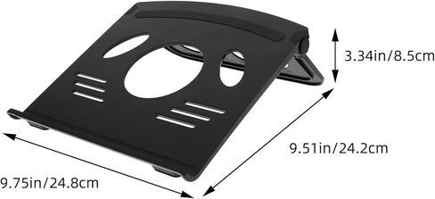BESPORTBLE Laptop Cooling Stand Portable Laptop Holder with Foldable Desktop Rack Black for Office and Travel in Kuwait