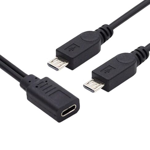 كابل CY من النوع C USB-C أنثى إلى USB-C من النوع C USB 3.1 وكابل شحن تمديد مقسم ذكر USB صغير in Saudi Arabia