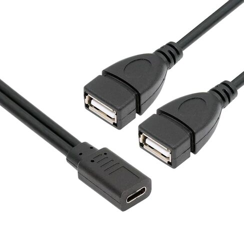 كابل CY من النوع C USB-C أنثى إلى USB-C من النوع C USB 3.1 وكابل شحن تمديد مقسم ذكر USB صغير in Saudi Arabia