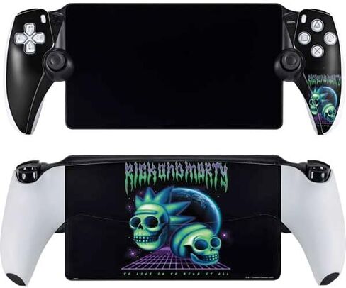 Skinit Decal Gaming Skin Compatible with PlayStation Portal Remote Player - Officially Licensed Adult Swim Rick and Morty Tentacle Attack Design in Saudi Arabia