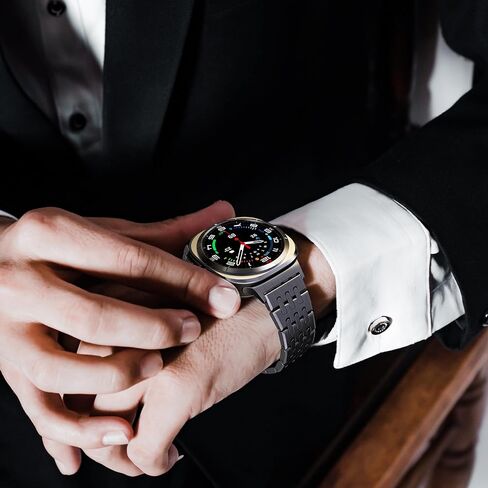 أربطة GELISHI متوافقة مع ساعة Samsung Galaxy Watch Ultra 2/1 47 ملم حزام معدني من الفولاذ المقاوم للصدأ بديل للرجال in Kuwait