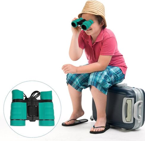 NUOBESTY 4x30 Compact Binoculars for Outdoor Exploring and Sightseeing, Portable Green Travel Binoculars for Boys in Saudi Arabia