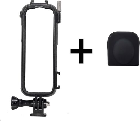 غطاء حماية بإطار واقٍ من REFLEX CAMERA لجهاز Insta360 X4 - غطاء سريع التحرير مقاوم للصدمات مع محول 1/4 بوصة للحوامل الثلاثية وعصا السيلفي والملحقات - آمن ومتين وقابل للتوسيع in Kuwait