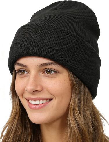 CHUNG Women Beanie Hat Winter Satin Lined Men Knit Warm Slouchy Cozy Cap in Saudi Arabia