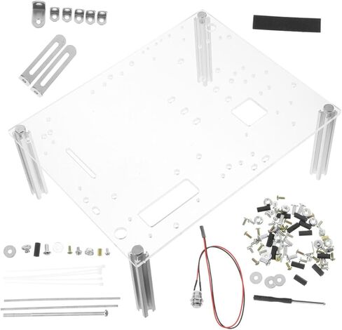 Open Frame PC Case Stand for Matx Motherboards Transparent DIY Computer Chassis Bracket with Enhanced Airflow Compact and Stable Design for Hardware Testing and Display in Saudi Arabia
