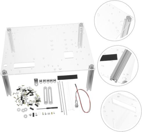 Open Frame PC Case Stand for Matx Motherboards Transparent DIY Computer Chassis Bracket with Enhanced Airflow Compact and Stable Design for Hardware Testing and Display in Saudi Arabia