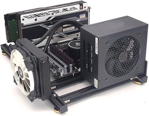 Air Computer Case Frame Replacement Bracket for Motherboard Supports Standard Power Supply and GPU Protection DIY Desktop Chassis with Spacious Design in Saudi Arabia