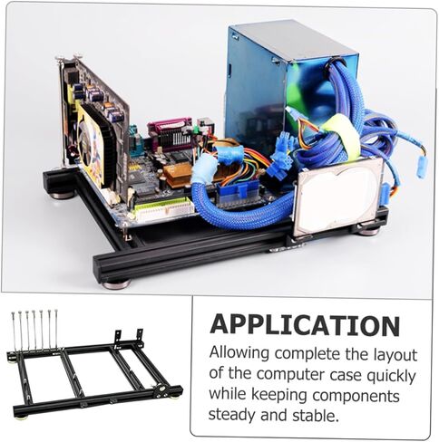 Air Computer Case Frame Replacement Bracket for Motherboard Supports Standard Power Supply and GPU Protection DIY Desktop Chassis with Spacious Design in Saudi Arabia