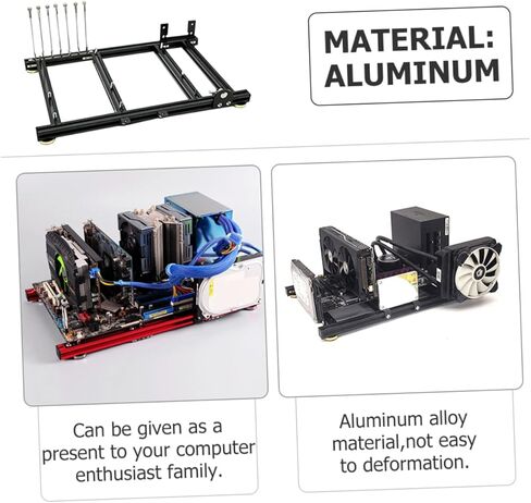 Air Computer Case Frame Replacement Bracket for Motherboard Supports Standard Power Supply and GPU Protection DIY Desktop Chassis with Spacious Design in Saudi Arabia