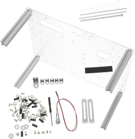Angoily Open Frame PC Case Chassis Bracket with Base Stand for Matx Motherboards DIY Computer Rack for Hardware Testing and Component Stability in Saudi Arabia