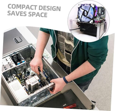 Angoily Open Frame PC Case Chassis Bracket with Base Stand for Matx Motherboards DIY Computer Rack for Hardware Testing and Component Stability in Saudi Arabia
