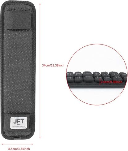 Shoulder Strap Pad Air Cushion Detachable Breathable Quick-Drying Non-Slip Design, Suitable for Messenger Bag, Laptop/Camera Bag, Duffel Bag, Guitar/Backpack Belt(Black, 2pcs) BP-177 in Saudi Arabia