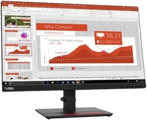 شاشة Lenovo 61F7MAT1US مقاس 23.8 بوصة Think Vision T24i-20 LED - أسود (متجدد) in Kuwait