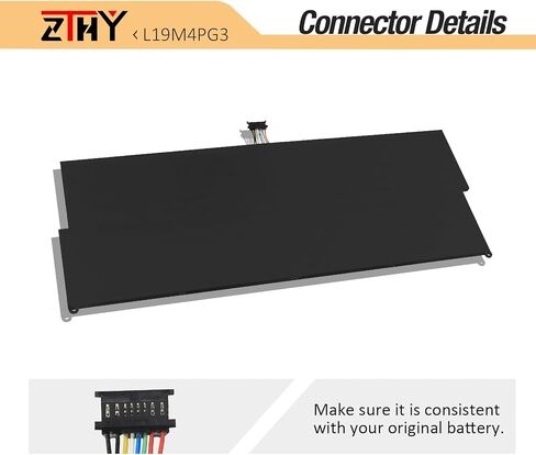 استبدال بطارية الكمبيوتر المحمول ZTHY L19M4PG3 L19M4PG4 لجهاز Lenovo X12 Detachable Gen 1 20UW 20UV، X12 Detachable Gen 2 21LK 21LL Series L19C4PG3 L19C4PG4 SB10Z27863 SB10Z26484 5B10Z27861 7.72 فولت، 42 وات في الساعة، 4 خلايا in Saudi Arabia