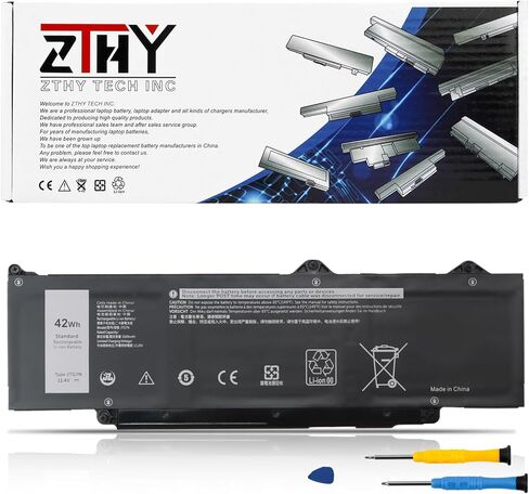 42Wh JTG7N GRWKG Battery Replacement for Dell Latitude 3340 3440 3450 3540 3550 5340 5350 5540 5550 Precision 3480 3490 3580 3590 inspiron 14 Plus 7441 Series P169G 542WP 7RDGP 803W6 11.4V 3-Cell in Saudi Arabia