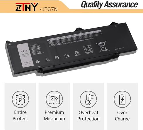 42Wh JTG7N GRWKG Battery Replacement for Dell Latitude 3340 3440 3450 3540 3550 5340 5350 5540 5550 Precision 3480 3490 3580 3590 inspiron 14 Plus 7441 Series P169G 542WP 7RDGP 803W6 11.4V 3-Cell in Saudi Arabia