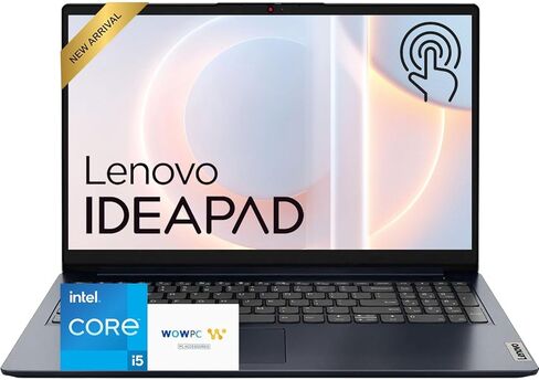 كمبيوتر محمول Lenovo Ideapad مقاس 15.6 بوصة بشاشة تعمل باللمس بدقة FHD • إصدار 2026 • معالج Intel i5-1335U 10-Core (Beats i7-1255U) • ذاكرة وصول عشوائي (RAM) سعة 12 جيجابايت • مساحة تخزين 768 جيجابايت (256 جيجابايت SSD + 512 جيجابايت خارجي) • مساعد الطيار in Kuwait