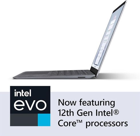 Microsoft Surface Laptop 5 شاشة لمس 13.5 بوصة - 2256 x 1504 - Intel Core i7 الجيل الثاني عشر i7-1265U - منصة Intel Evo - إجمالي ذاكرة الوصول العشوائي 16 جيجابايت - 512 جيجابايت SSD - بلاتيني (متجدد) in Kuwait