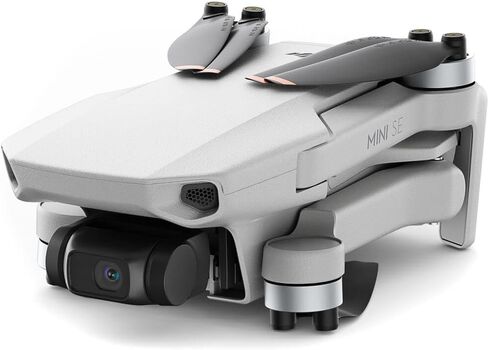 DJI Mini SE Fly More Combo - Drone Quadcopter with 3-Axis Gimbal, 2.7K Camera, GPS, 30 Mins Flight Time + 64GB Memory Card, Landing Pad + Pilot Bundle (Renewed) in Saudi Arabia
