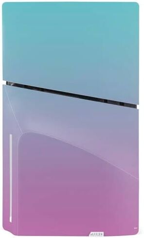 Skinit Decal Gaming Skin Compatible with PS5 Slim Disk Console - Purple and Blue Ombre Design in Saudi Arabia