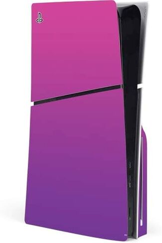 Skinit Decal Gaming Skin Compatible with PS5 Slim Disk Console - Purple and Blue Ombre Design in Saudi Arabia