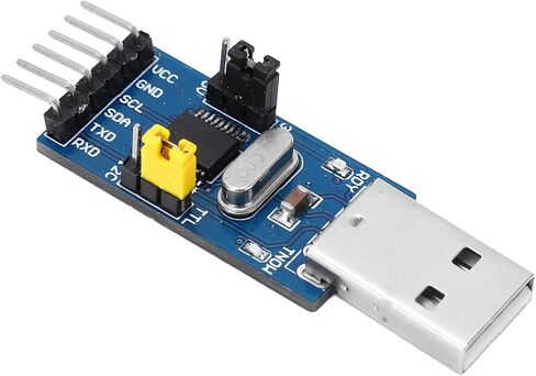 USB to IIC I2C UART Converter Adapter Module High Speed Multi Function Dual Voltage Output Serial Communication Tool for Microcontroller Programming and Device Control with Jumper in Saudi Arabia