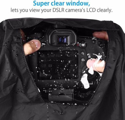 غطاء مطر للكاميرا مقاوم للماء DSLR كم واقٍ للكاميرا الرقمية الخارجية لعشاق التصوير الفوتوغرافي in Kuwait
