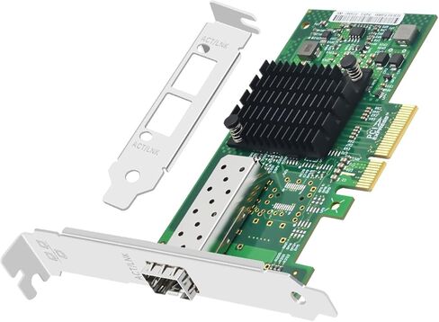 بطاقة شبكة ألياف بصرية 1.25 جيجا بايت مع شريحة Intel I350 (I350-F1)، ومحول شبكة منفذ SFP أحادي PCIE X4، ومحول إيثرنت فايبر بمنفذ بصري يدعم Windows Server/Linux/VMware in Kuwait
