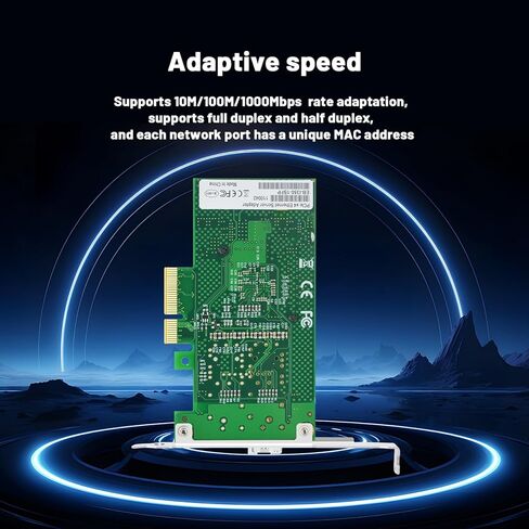 بطاقة شبكة ألياف بصرية 1.25 جيجا بايت مع شريحة Intel I350 (I350-F1)، ومحول شبكة منفذ SFP أحادي PCIE X4، ومحول إيثرنت فايبر بمنفذ بصري يدعم Windows Server/Linux/VMware in Kuwait
