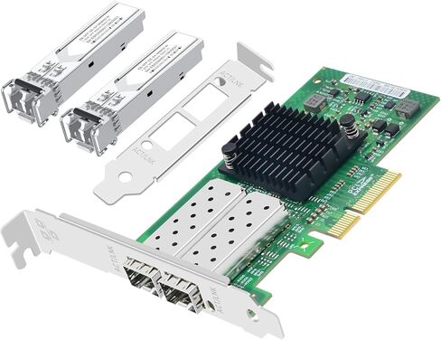 بطاقة شبكة ألياف بصرية 1.25 جيجا بايت مع شريحة Intel I350 (I350-F1)، ومحول شبكة منفذ SFP أحادي PCIE X4، ومحول إيثرنت فايبر بمنفذ بصري يدعم Windows Server/Linux/VMware in Kuwait