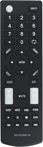 NS-RC4NA-18 Replacement Remote for Insignia TV NS-49D420NA18 NS-32D311NA17 NS-32D311NA17 NS-55D420NA18 NS-40D420MX18 NS-40D420MX18 NS-55D420MX18 NS-39D310NA17 NS-50D510NA17 NS-50D510MX17 in Kuwait
