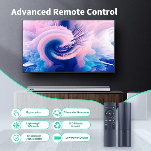 Remote Control Replacement Applicable for TCL Alto 6 6+ 2.0 Channel Home Theater Sound Bar TS6100-NA TS6100 TS6110 TS6110-NA, Alto 3 TS3100 TS3100-EU TS3100-NA in Saudi Arabia