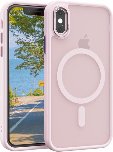 Magnetic for iPhone 17 Phone Case, [Compatible with MagSafe], Screen Protector X1, [Military Grade Drop Protection],Matte Finish,Slim,Shockproof,Protective (Matcha Green, iPhone 17) in Saudi Arabia