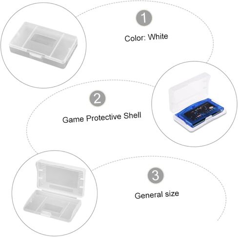 Housoutil 10pcs Game Card Storage Box Portable Game Case Semi Cover Dust Protection in Kuwait