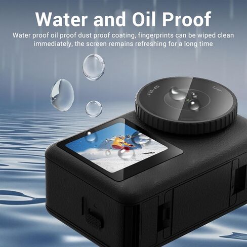 PUSOKEI Lens Screen Protector for Action 6 Camera, Tempered Glass Film & Camera Lens Protector, 9H Hardness, Ultra Clear, Anti Scrach, Anti Fingerprint in Saudi Arabia