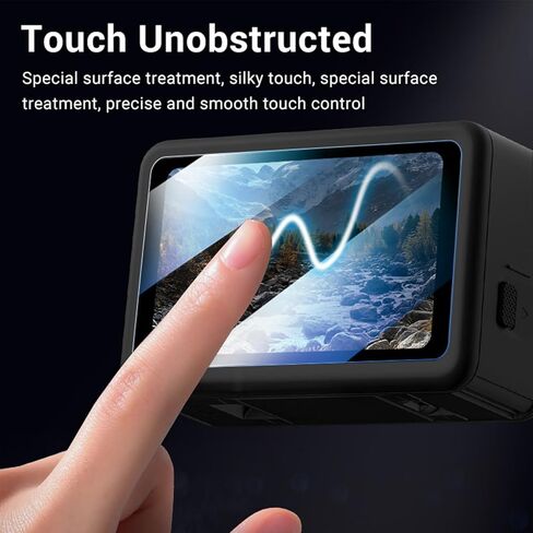 PUSOKEI Lens Screen Protector for Action 6 Camera, Tempered Glass Film & Camera Lens Protector, 9H Hardness, Ultra Clear, Anti Scrach, Anti Fingerprint in Saudi Arabia