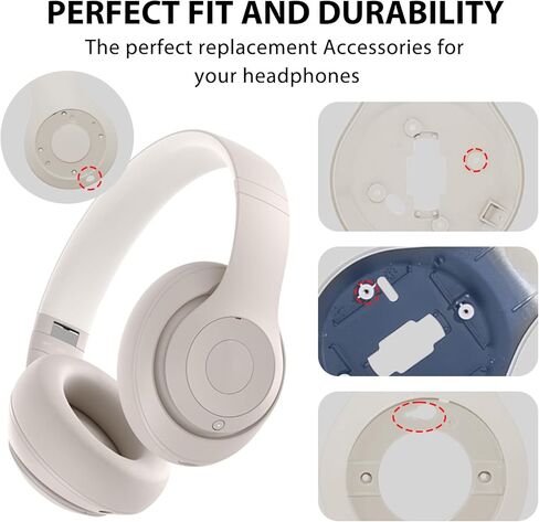 طقم إصلاح ملحقات أجزاء إصلاح اللوحة الداخلية من Studio Pro لسماعات Beats Studio Pro (موديل A2924)، غلاف داخلي متين أجزاء إصلاح الغلاف الخارجي (الحجر الرملي) in Saudi Arabia