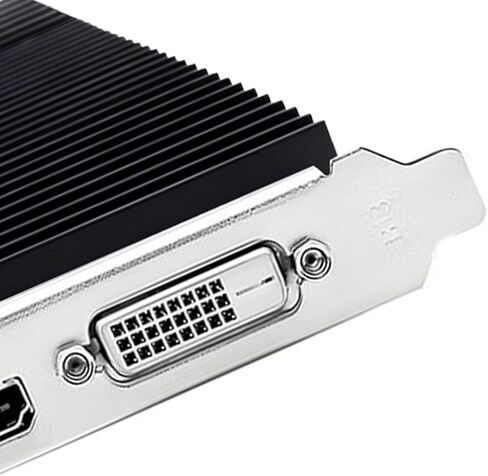 بطاقة رسومات منخفضة المستوى، بطاقة فيديو DDR3 64 بت PCI Express بسعة 2 جيجابايت مع تبريد بمروحة واحدة، لإعداد شاشات متعددة 7 8 10 in Saudi Arabia