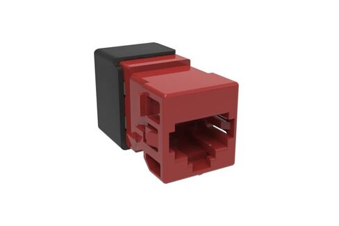 Commscope UNJ10G-RD Uniprise Cat6a M-Series Unshielded RJ45 Modular Jack, Red 760241177 in Saudi Arabia
