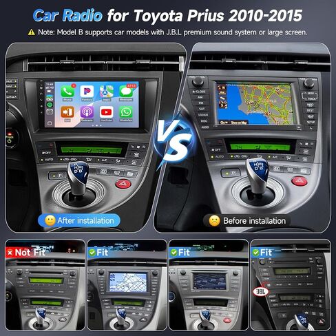 Naifay Android Car Radio for Toyota Prius 2010-2015, 2+32G 9inch IPS Touch Screen for Toyota Prius Stereo with Carplay Android Auto Bluetooth FM GPS WiFi SWC Camera+Can Bus (Fit J.B.L Version) in Saudi Arabia