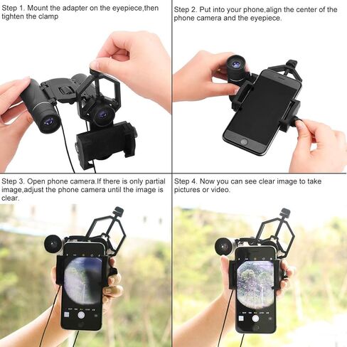 SVBONY Telescope Eyepiece 15mm 66° Wide Angle Bundle with Cell Phone Adapter Mount for Binocular Monocular Spotting Scope Telescope in Saudi Arabia
