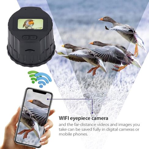 WLAN Telescope Eyepiece Camera for Astronomy, 4MP Electronic Eyepiece Camera, 1.5 Inch TFT Screen Planetary Camera for Astrophotography, Bird Watching (32GB) in Saudi Arabia
