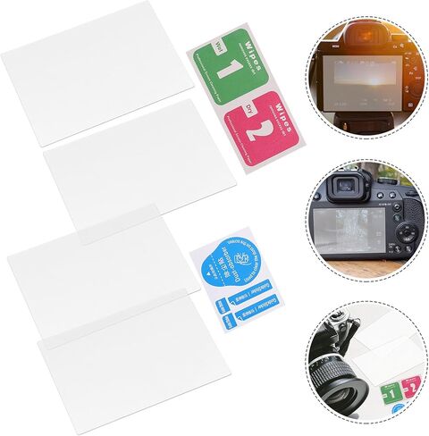 4pcs Tempered Glass Screen Protectors Compatible with Sony A6700 Camera, 0.26mm High Alumina Tempered Glass Cover with Rounded Edges for Anti-scratch Camera Screen Protection in Saudi Arabia
