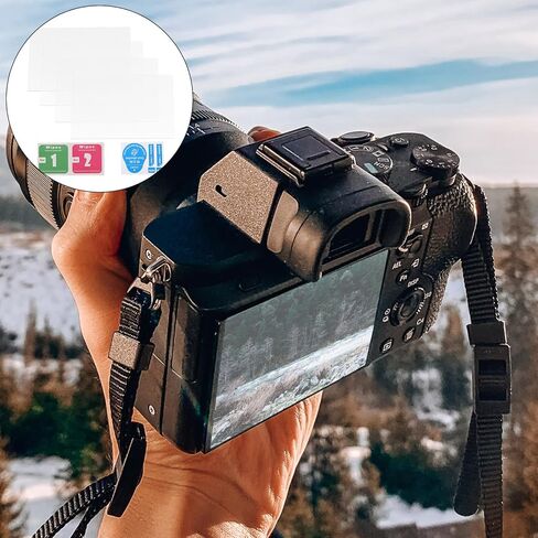 4pcs Tempered Glass Screen Protectors Compatible with Sony A6700 Camera, 0.26mm High Alumina Tempered Glass Cover with Rounded Edges for Anti-scratch Camera Screen Protection in Saudi Arabia