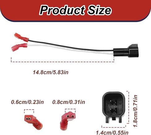 2 Pair Door Speaker Wiring Harness Connector Kit for Ford F150 Edge Escape 2001-2011, 3/5/6 1998-2011, Lincoln Navigator Town Car 1999-2011 – Aftermarket Speaker Wire Adapter Cable Plug in Saudi Arabia