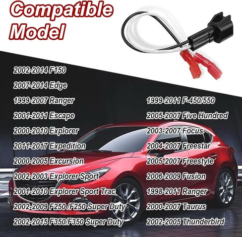 2 Pair Door Speaker Wiring Harness Connector Kit for Ford F150 Edge Escape 2001-2011, 3/5/6 1998-2011, Lincoln Navigator Town Car 1999-2011 – Aftermarket Speaker Wire Adapter Cable Plug in Saudi Arabia